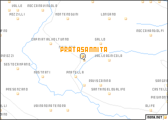 map of Prata Sannita