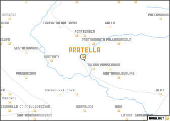map of Pratella