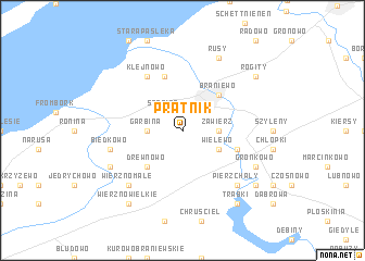 map of Prątnik