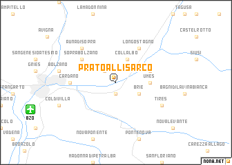 map of Prato allʼIsarco