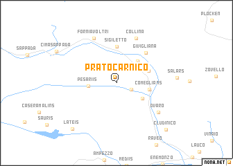 map of Prato Carnico