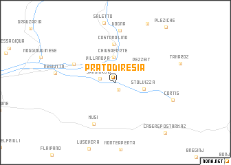 map of Prato di Resia