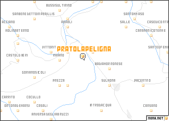 map of Pratola Peligna