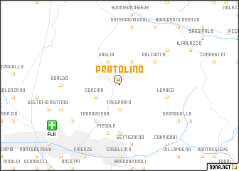 map of Pratolino