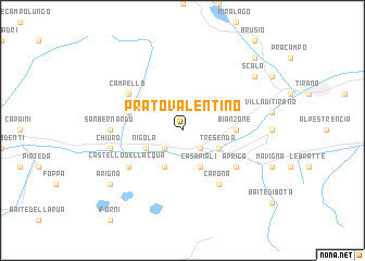 map of Prato Valentino