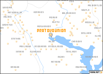 map of Pratovoúnion