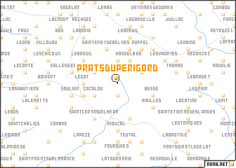 map of Prats-du-Périgord