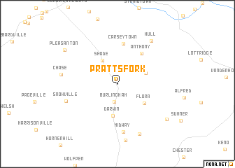 map of Pratts Fork