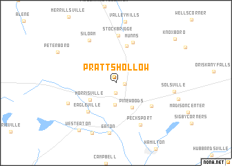 map of Pratts Hollow