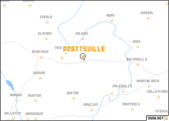 map of Prattsville