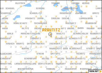 map of Prautitz