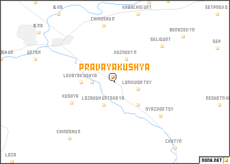 map of Pravaya Kush\