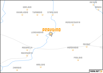 map of Pravdino