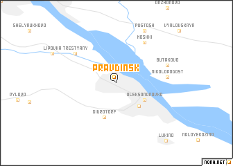 map of Pravdinsk