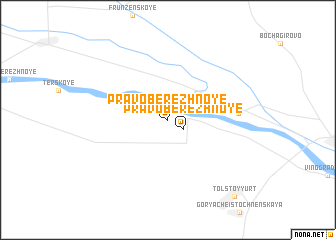 map of Pravoberezhnoye