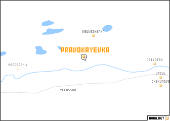 map of Pravokayevka
