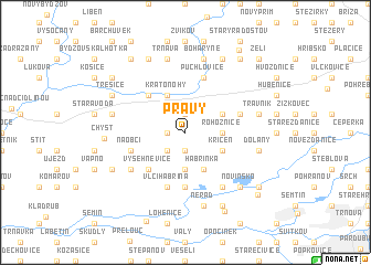 map of Pravy