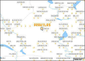 map of Prawy Las