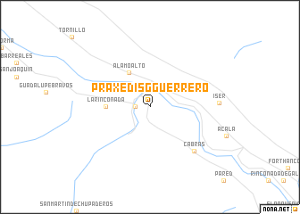 map of Praxedis G. Guerrero