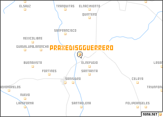 map of Praxedis G. Guerrero