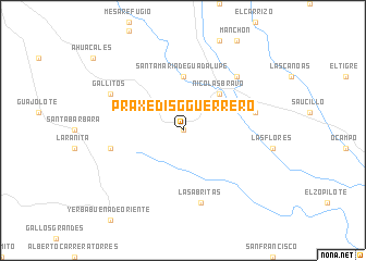 map of Praxedis G. Guerrero