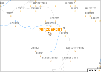 map of Praz-de-Fort