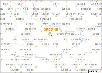 map of Pražka