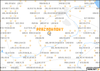 map of Prażmów Nowy