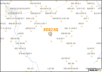 map of Pražmo