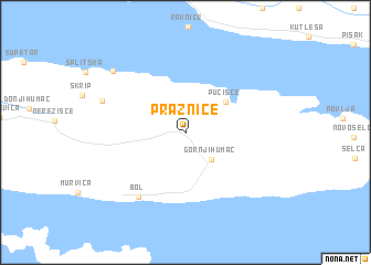 map of Pražnice