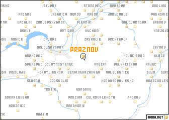 map of Praznov