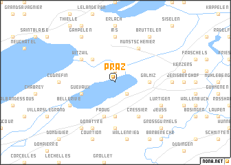 map of Praz