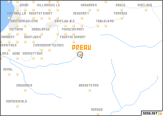 map of Preau