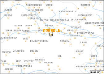 map of Prebold