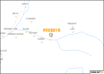 map of Preboya