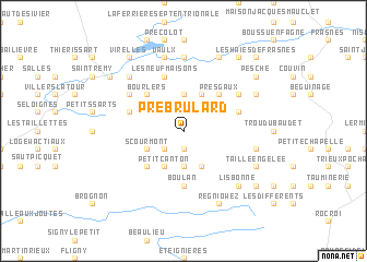 map of Pré Brulard