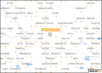 map of Přebudov