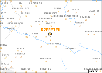 map of Přebytek