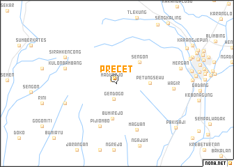 map of Precet