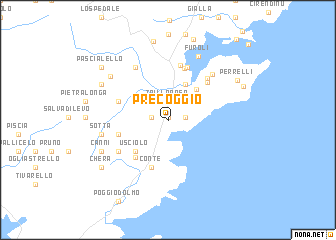 map of Precoggio