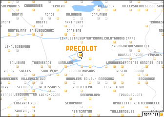 map of Pré Colot