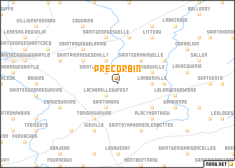 map of Précorbin