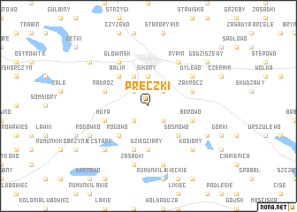 map of Pręczki