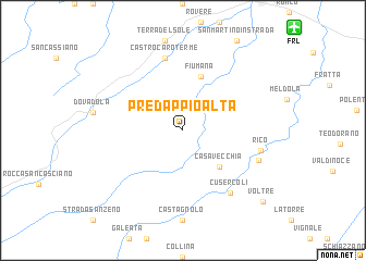 map of Predappio Alta