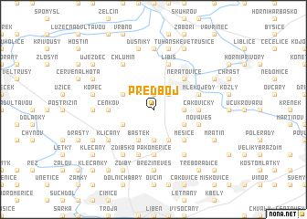 map of Předboj