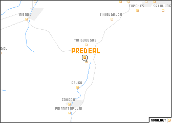 map of Predeal