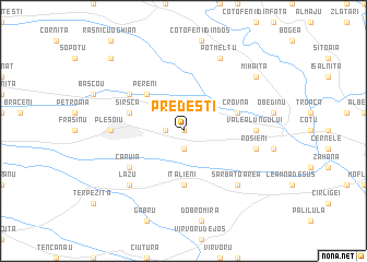 map of Predeşti