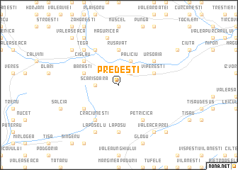 map of Predeşti