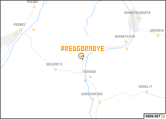 map of Predgornoye