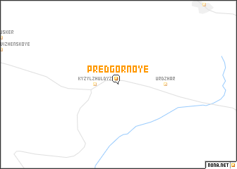 map of Predgornoye
